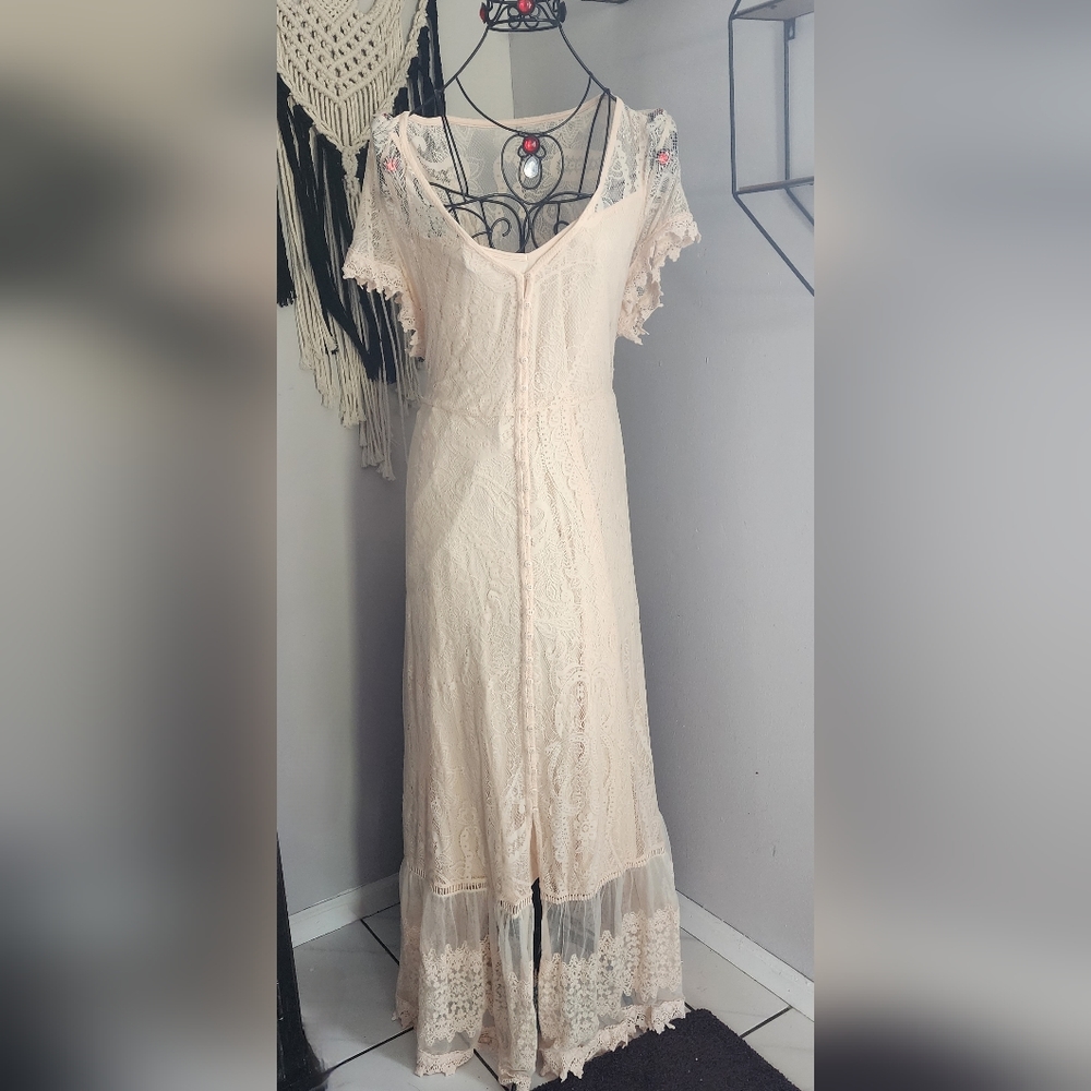 Torrid Cream Boho Dress
